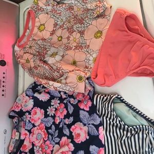Lot of girls 2t gap rash guard swimsets swimsuits